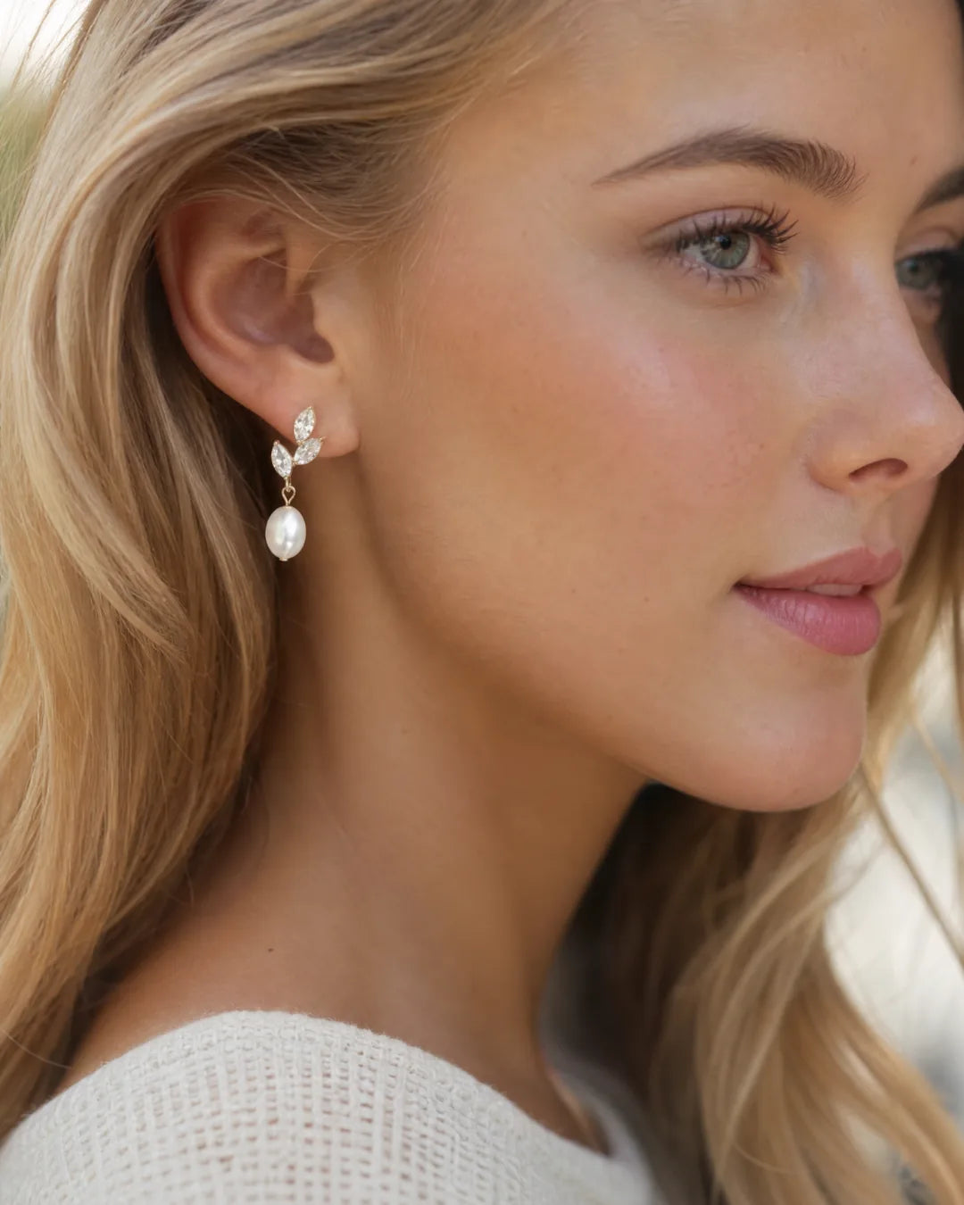 Margot Pearl Drop Earrings Elegant