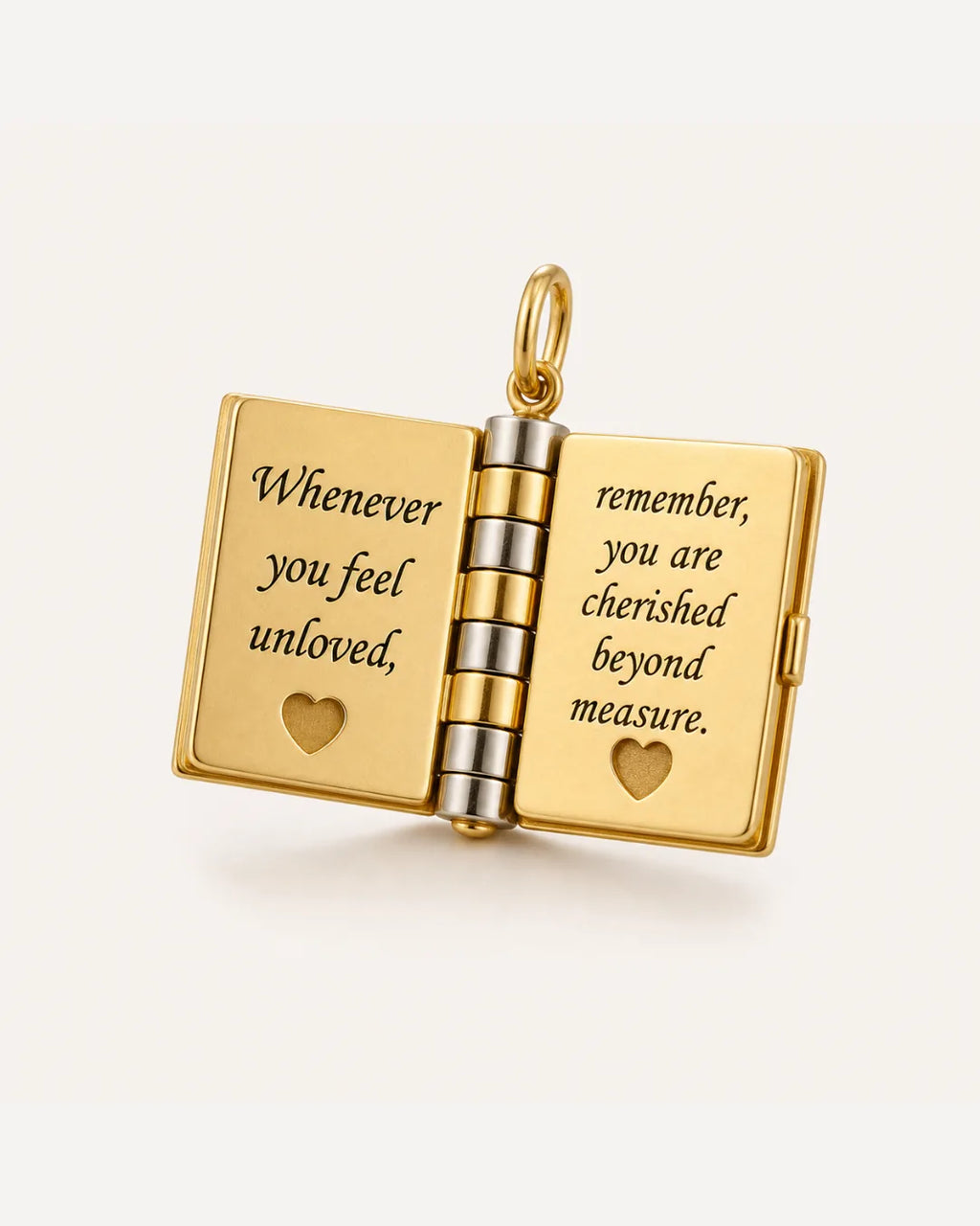 Book Locket Necklace for Daughter