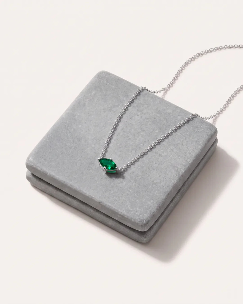 Celestine Marquise Birthstone Necklace Radiance