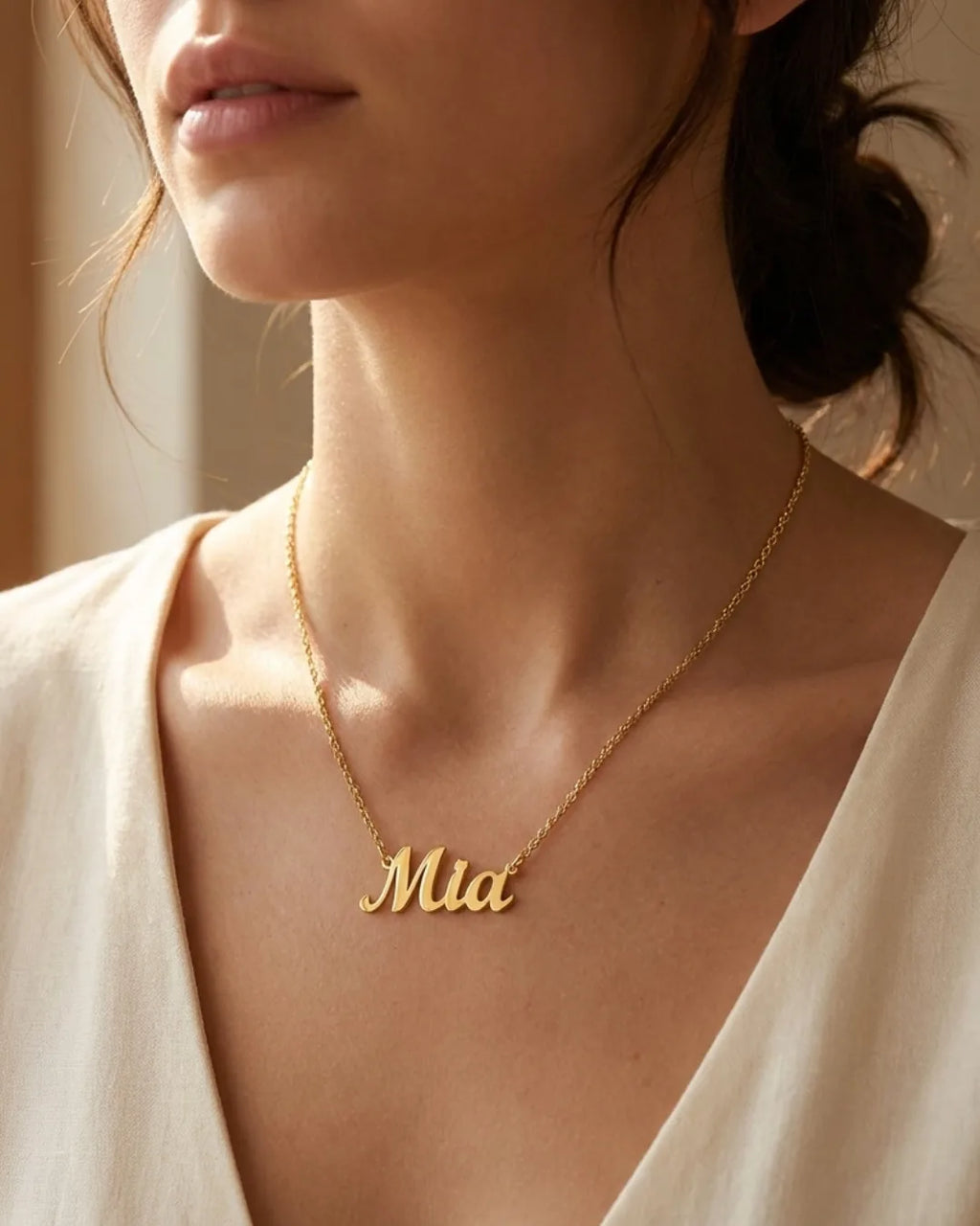 Isolde Custom Name Necklace Signature