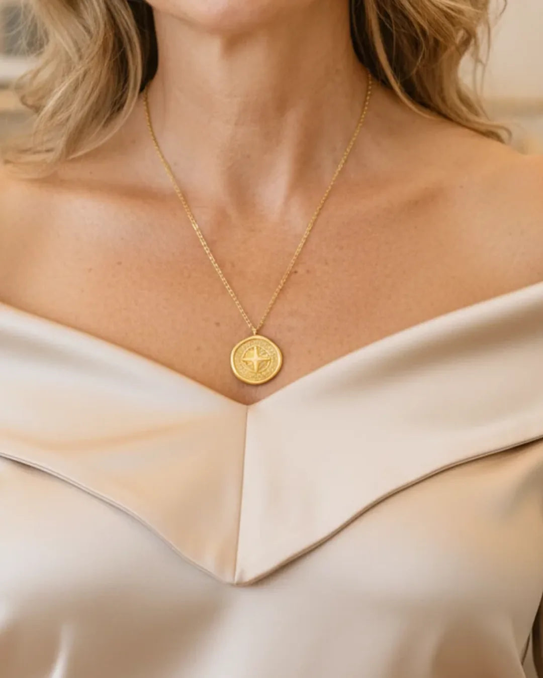 Charlotte Compass Pendant Necklace