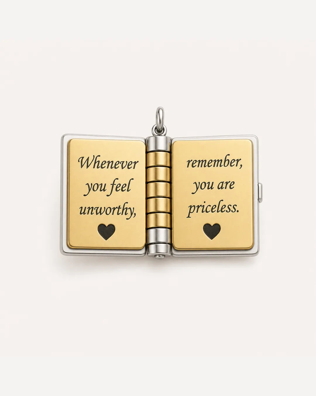 Book Locket Necklace for Daughter