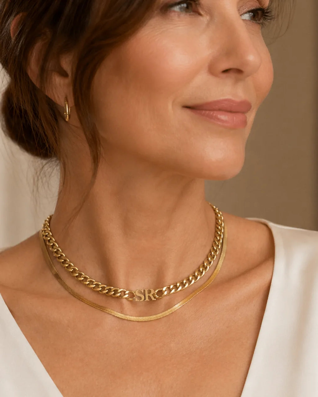 Olivia Initial Choker Necklace
