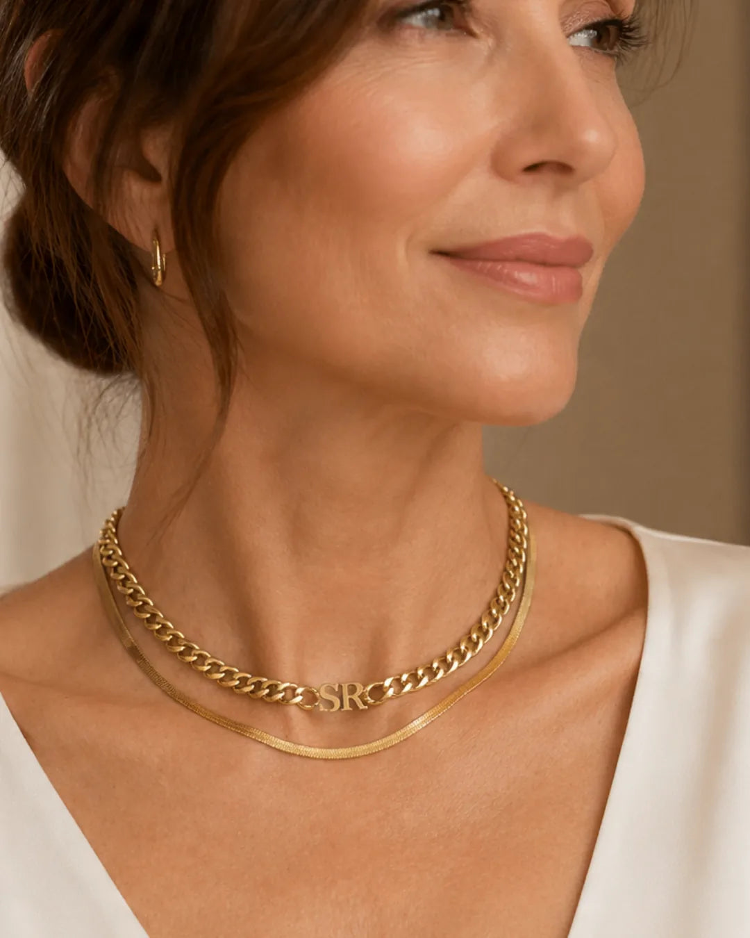 Olivia Initial Choker Necklace