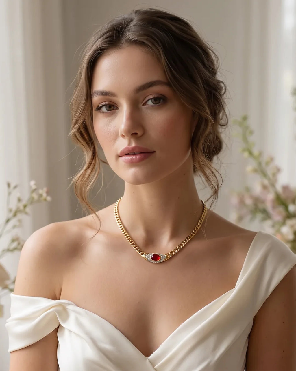 Aurelia Statement Chain Necklace Royale