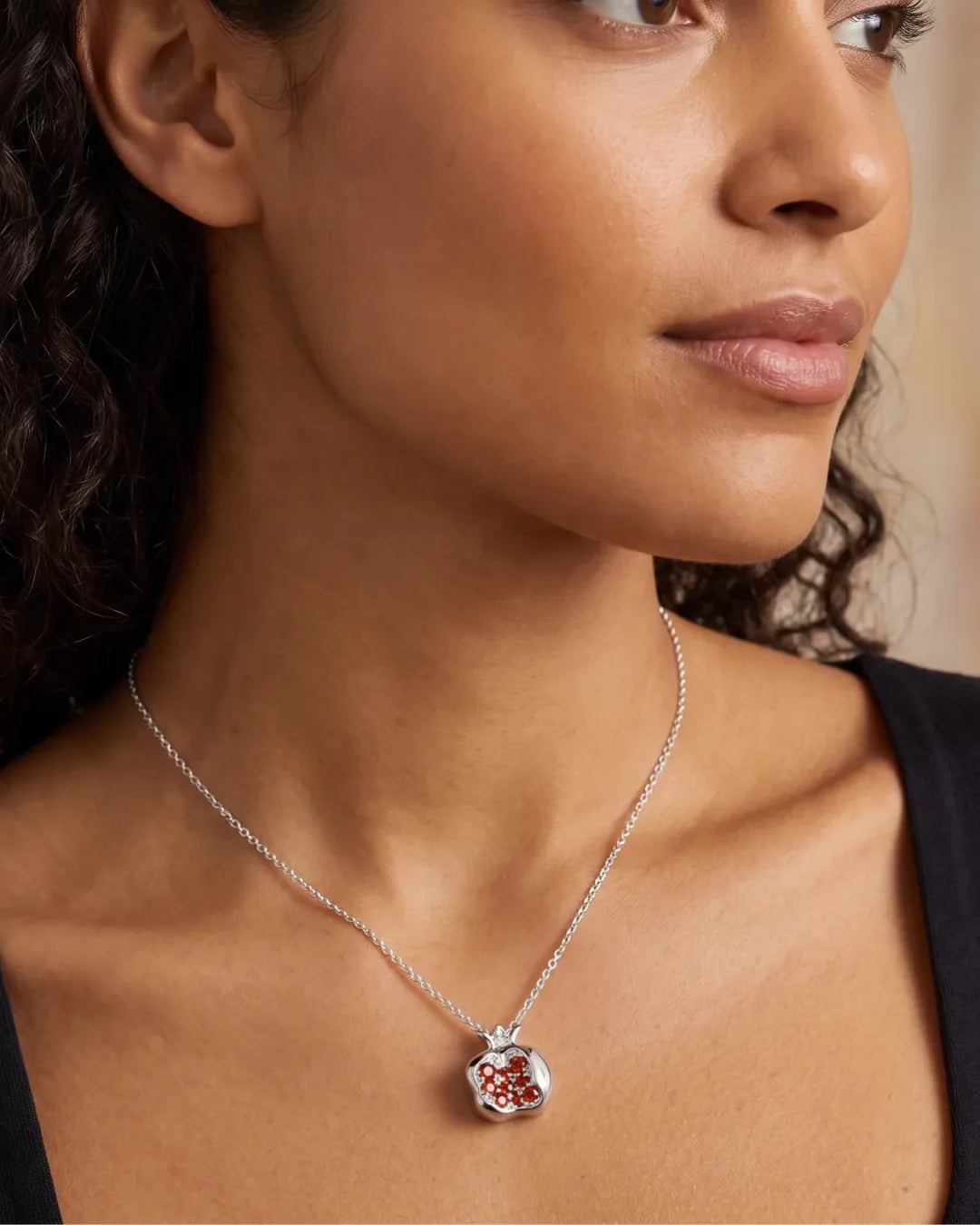 Celestine Pomegranate Necklace Radiance