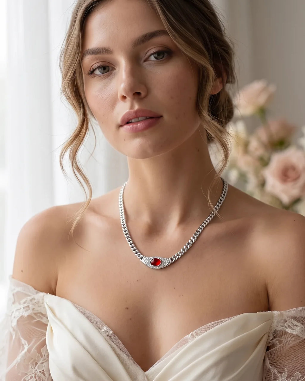 Aurelia Statement Chain Necklace Royale