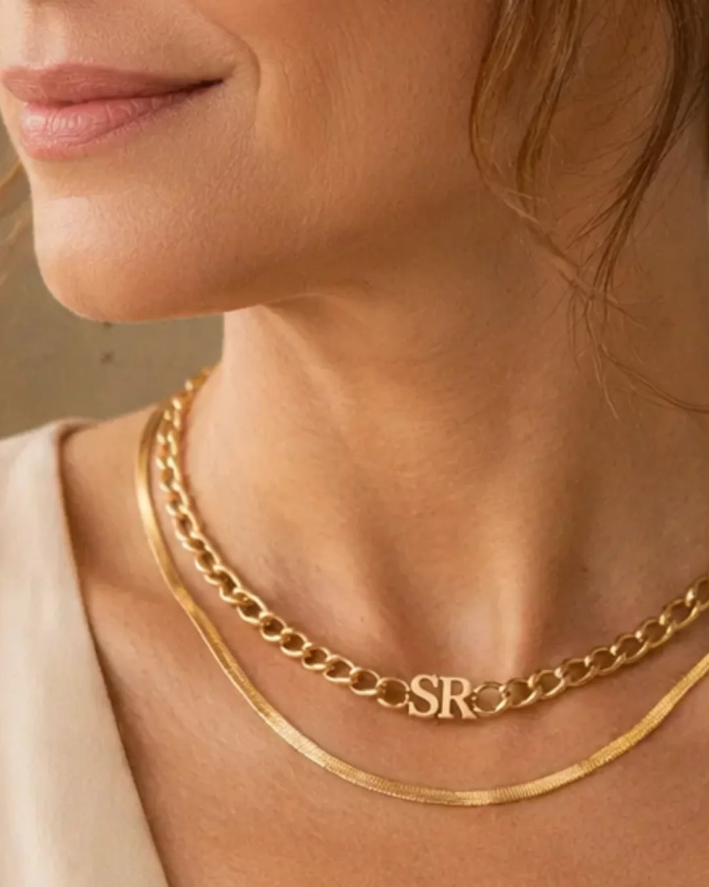 Olivia Initial Choker Necklace