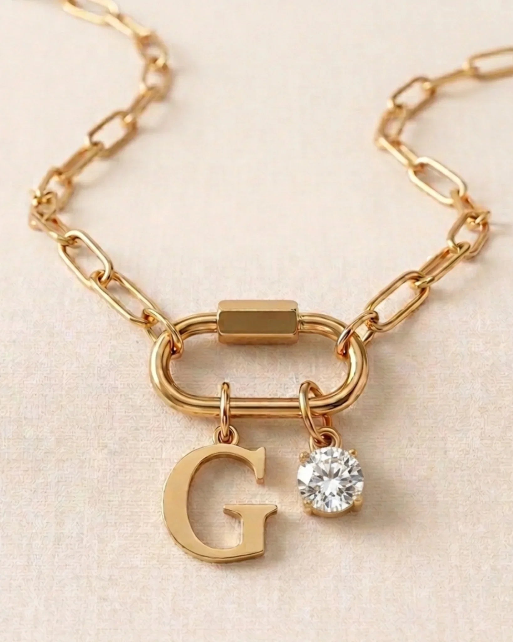 Name & Birthstone Signature Necklace