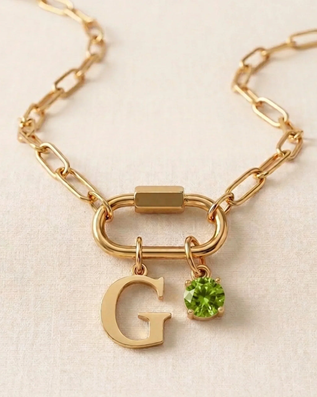 Name & Birthstone Signature Necklace