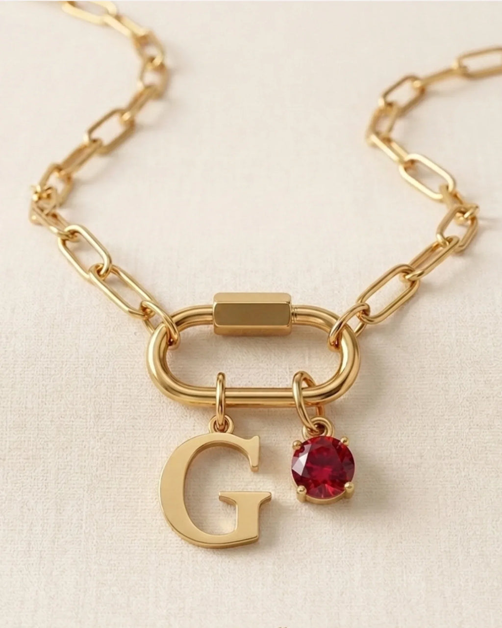 Name & Birthstone Signature Necklace