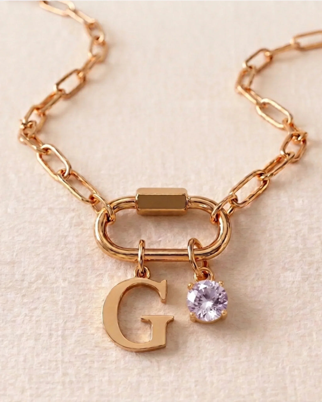 Name & Birthstone Signature Necklace