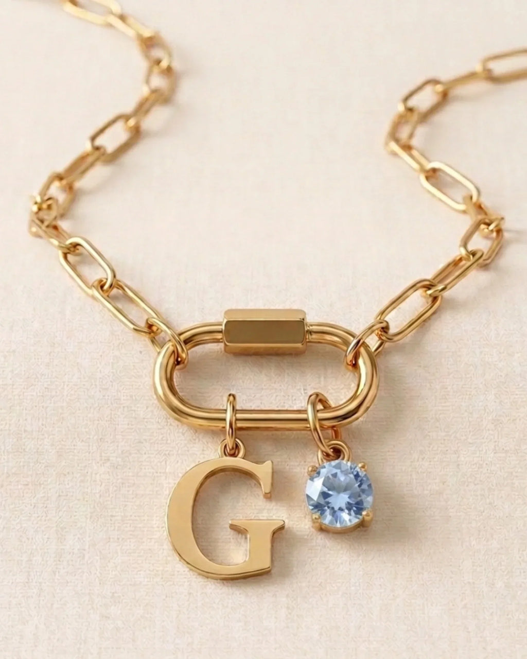 Name & Birthstone Signature Necklace