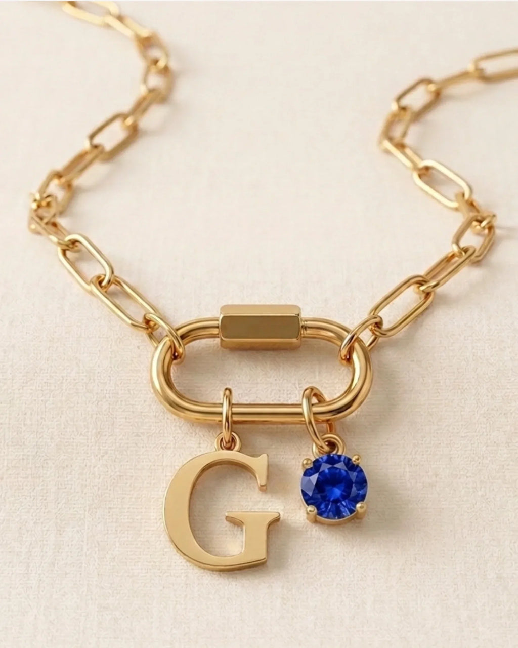 Name & Birthstone Signature Necklace